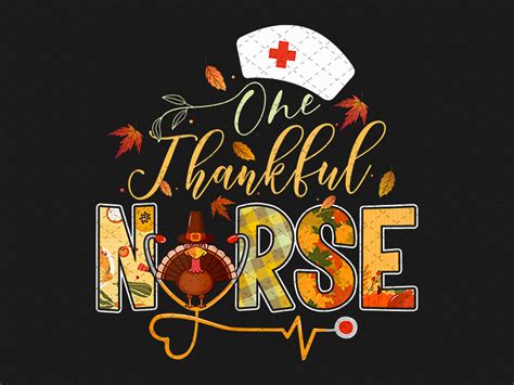 One Thankful Nurse Nurse Thanksgiving Fall Autumn Christian Etsy
