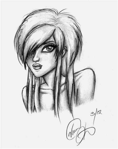 Cute Emo Drawings At PaintingValley Com Explore Collection Of Cute