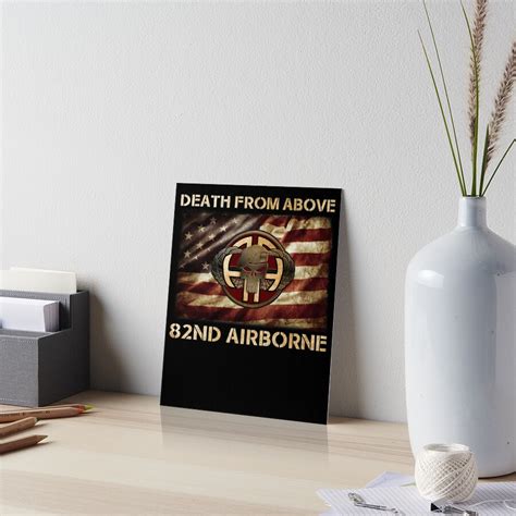 Death From Above 82nd Airborne Division Veteran Art Board Print By