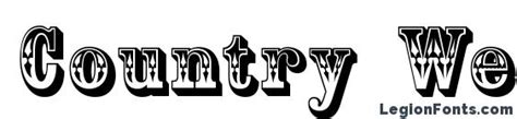 Country Western Font Download Free Legionfonts
