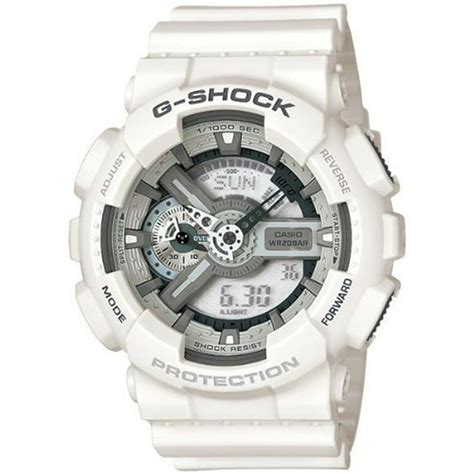 Casio G Shock Mens G Shock Ga110c 7a White Resin Quartz Sport Watch