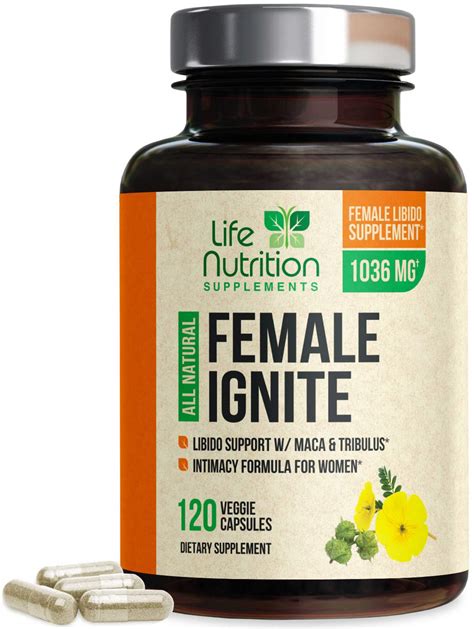 Female Libido Supplement Pills With Maca Tribulus And Horny Goat Weed 1000mg For Excitement