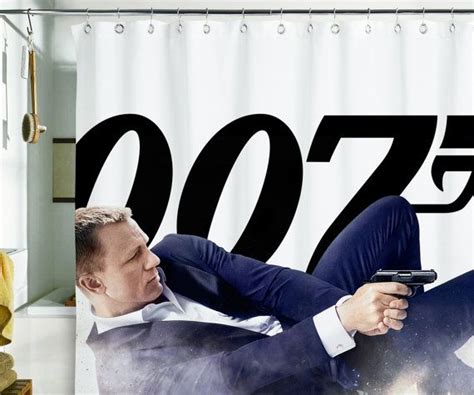 Shower Curtain Bond James Agent 007 Spy Skyfall By Pulaton On Etsy 89