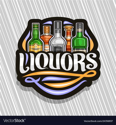 Logo For Liquors Royalty Free Vector Image Vectorstock