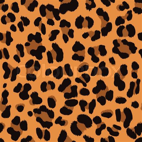 Seamless Faux Leopard Skin Pattern Stock Vector Colourbox