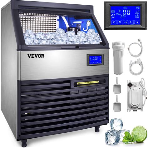 Buy VEVOR Commercial Ice Maker Machine LBS H ETL Approved Ice Machine Under Counter Ice