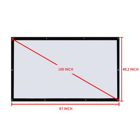 120 Inch Projector Screen 169 Fold Projector Screen For Home Meeting