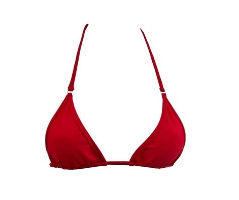 Candy Apple Red Micro Bikini String Swimwear Red Minimal Etsy