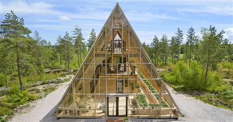 Naturvillan Is A Self Sufficient Off Grid A Frame Greenhouse Home In Sweden