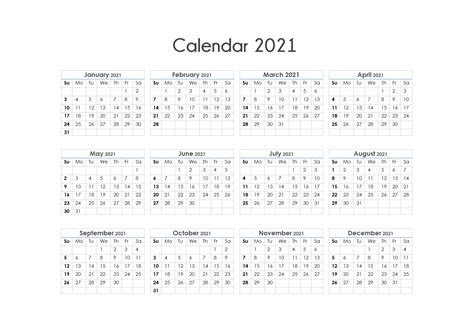 As i mentioned before, printable calendar can be download as image. Free Printable Calendar Year 2021 | Month Calendar Printable