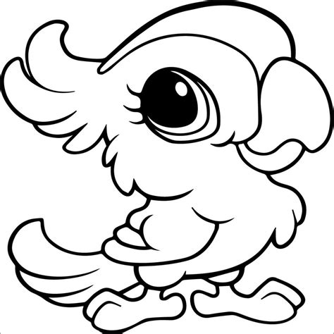 Cute Anime Animals Coloring Pages