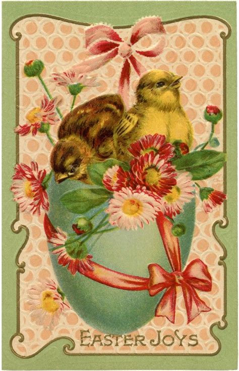 25 Easter Egg Clip Art Beautiful Vintage Easter Cards Vintage