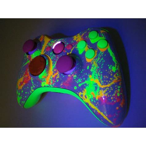 Neon Paint Ball Custom Xbox 360 Controller By Promodz 169 Liked On