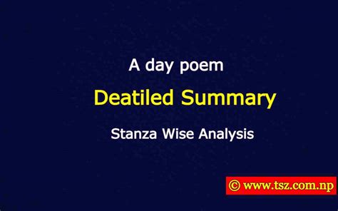 A Day By Emily Dickinson Summary Class 12 English The Sr Zone