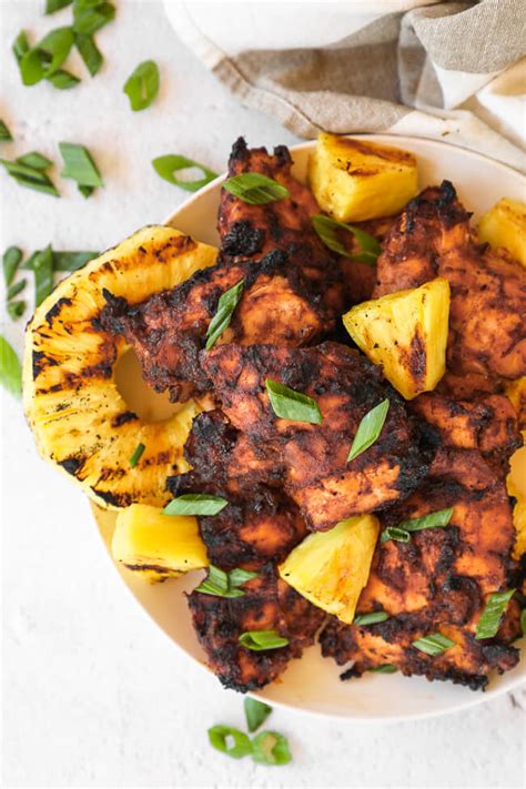 Sweet chili pineapple chicken is an easy crock pot recipe that is a favorite at our house. Healthy Grilled Pineapple Chicken | The Real Simple Good Life