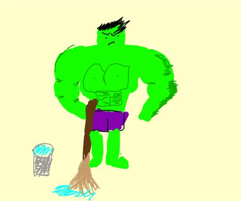 Hulk Janitor Drawception