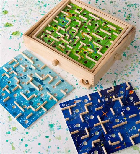 Explore The Exciting Challenging Wooden Labyrinth Game Labyrinth
