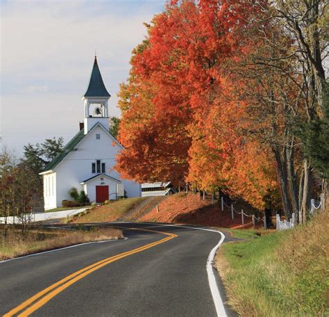 Old Country Churches Old Churches Country Roads Country Fall Church