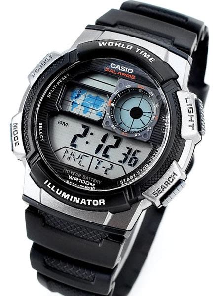 In the timekeeping mode, hold down a until the seconds start to flash, which indicates the setting screen. Casio Illuminator World Timel Alarm Watch with 31 Time ...