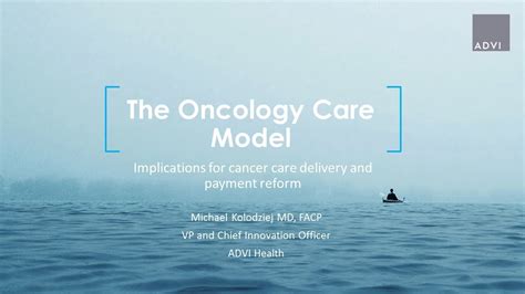 The Oncology Care Model Implications For Cancer Care Delivery And