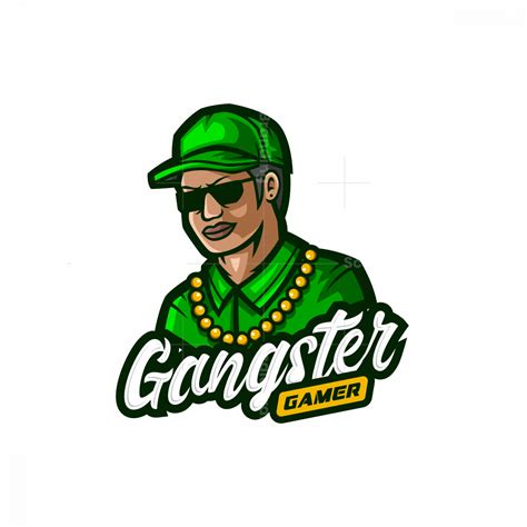 Gangster Gamer Mascot Logo Suitable For Your Stream Or Team Color And