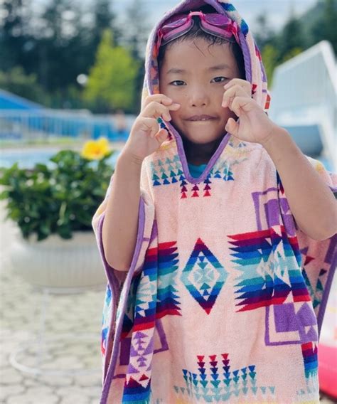 Pendleton（ペンドルトン）の Jacquard Childrens Hooded Towel（タオル） Wear