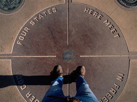 Las 4 Esquinas Usa Monumento A Las Cuatro Esquinas Suroeste De Estados Unidos Fotografia De