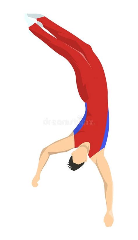 man at gymnastics stock vector illustration of dancer 101040703