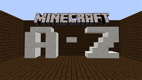 Minecraft Tutorial How To Make 3x3 Letters A Z Youtube