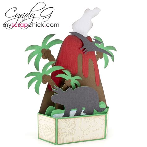 Triceratops Pop Up Card Svg My Scrap Chick