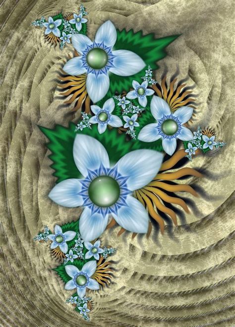 Nefele 10 By Kattvinge On Deviantart Fractal Art Abstract Flowers