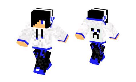 Blue Creeper Boy Skin Minecraft Skins