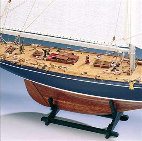 Endeavour Americas Cup J Class Yacht Wooden Model Ship Kit Sailboat