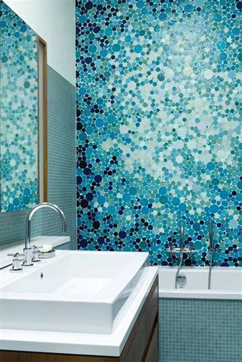 Mosaic bathroom floor tiles can add elegance and style to the bathroom, they are also easy to maintain and durable. 40 blue mosaic bathroom tiles ideas and pictures 2020