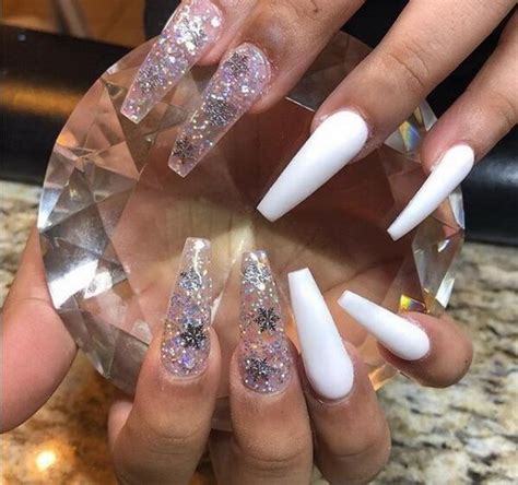 Let's refer to the most beautiful. Impressive White Coffin Nail Designs You'll Flip For In ...