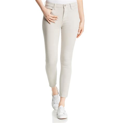 J Brand Womens Alana Beige High Rise Colored Skinny Crop Jeans 24 BHFO