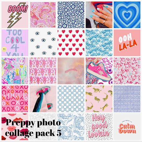 Preppy Photo Collage 25 50 75 100 Or 150 Photos Etsy