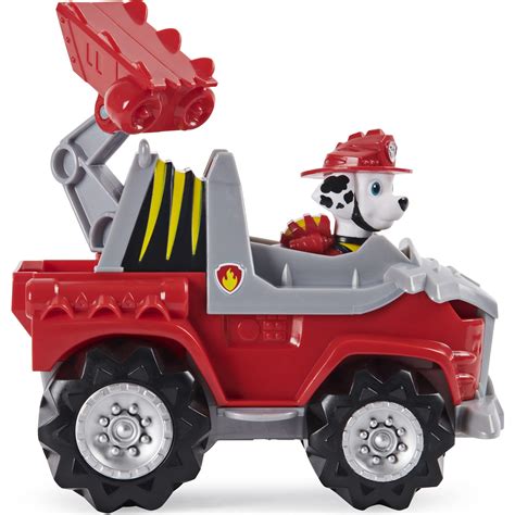 Paw Patrol Dino Rescue Marshalls Deluxe Rev Up Vehicle With Mystery