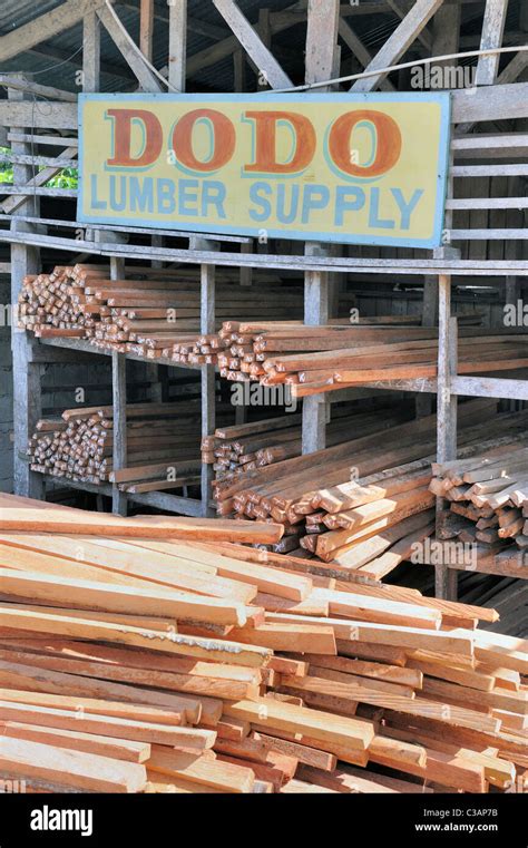 Dodo Timber Supply Timber Merchants Stock Photo Alamy