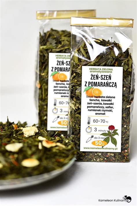 Herbata Zielona Sencha ŻeŃ SzeŃ Z PomaraŃczĄ 50g Na Koncentrację