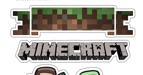 In diy, freebie images, not for commercial use, uncategorized on august 16 speaking of whipping up. Printable Minecraft Birthday Cake Toppers - Crafts DIY and Ideas Blog