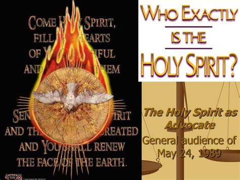 Ppt The Holy Spirit As Advocate General Audience Of May 24 1989
