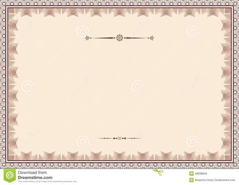 certificate background templates stock vector