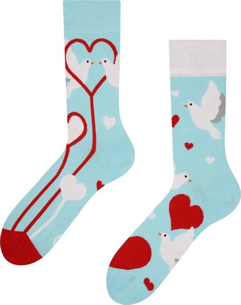 Dedoles Sokken Regular Socks White Doves Unisex Maat 43 46 Bol