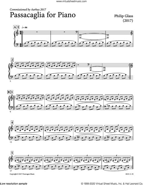 Distant Figure Passacaglia For Solo Piano Sheet Music For Piano Solo