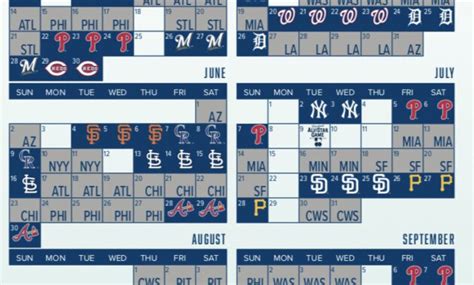 New York Mets Baseball Schedule Free Printable Source