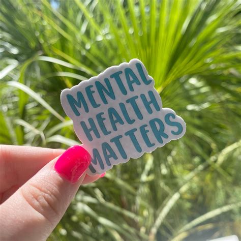 Mental Health Matters Sticker 2 00 Die Cut Vinyl Sticker Etsy