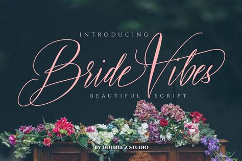 Bride Vibes Beautiful Script Stunning Script Fonts Creative Market