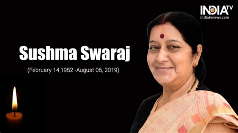 rip sushma swaraj india grieves condolences pour in from all quarters india tv