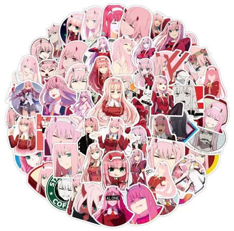 Anime Darling In The Franxx Zero Two Character Stickers Etsy